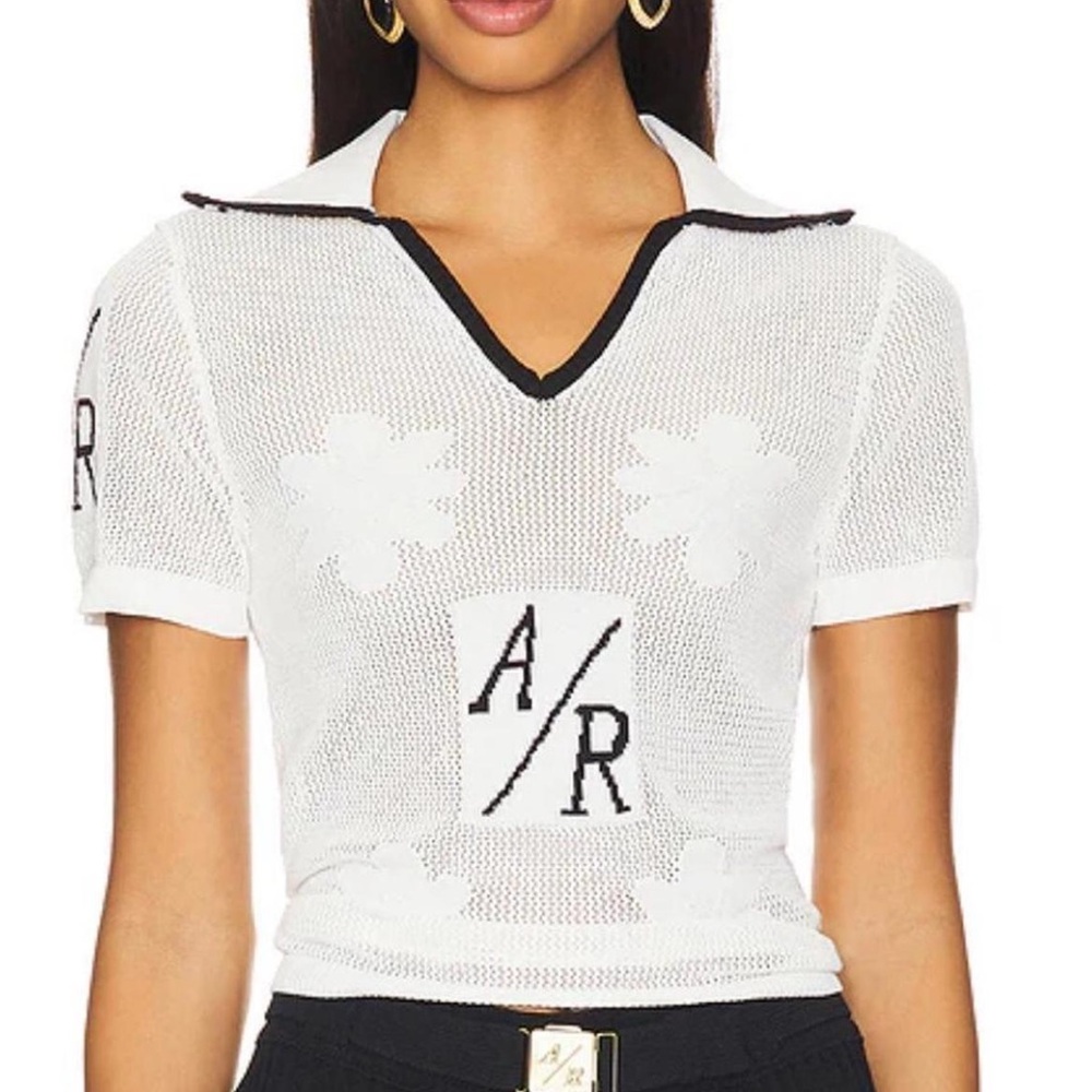 Asta Resort Francie Knitted Polo in Black